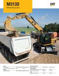Caterpillar Equipment-M313D Wheel Excavator