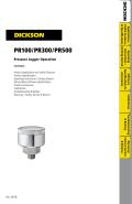 Dickson-PR100/PR300/PR500 Pressure Logger Operation