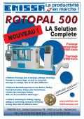 Rotopal 500 Fraisage contournage 50 000 t/min,tournage 6000 t/min