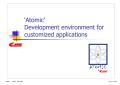 ‘Atomic’ Development environment for customized applications