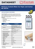 MC-60CPA Pinfree moisture meas.for Paper and Carton