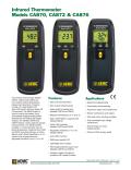Infrared Thermometer Models CA870, CA872 
