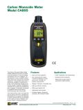 Carbon Monoxide Meter Model CA895