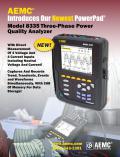 AEMC® Introduces Our Newest PowerPad® Model 8335 Three-Phase Power Quality Analyzer