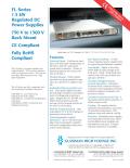 FL Series 1500 Watt Regulated High Voltage DC Power Supplies