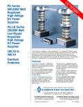 Glassman High Voltage-PG Series 500/1000 Watt ; PG-LR Series 250/500 Watt