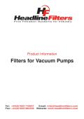 Headline Filters-Filters for Vacuum Pumps