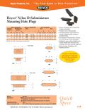 Heyco® Nylon D-Subminiature Mounting Hole Plugs