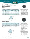 Heyco® Polyurethane Adhesive Backed Bumpers Cylindrical Depression