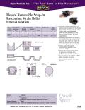 Heyco® Removable Snap-In Ratcheting Strain Relief For Round and Double D Holes