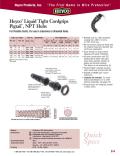 Heyco® Liquid Tight Cordgrips Pigtail™, NPT Hubs