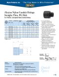 Heyco-Flexicon Nylon Conduit Fittings Straight-Thru, PG Hub