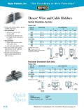 Heyco® Wire and Cable Holders Horizontal Orientation–Side Entry