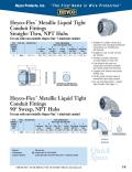 Heyco-Heyco-Flex™ Metallic Liquid Tight Conduit Fittings 90° Sweep, NPT Hubs