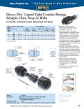 Heyco-Flex™ Liquid Tight Conduit Fittings Straight-Thru, Snap-In Hubs