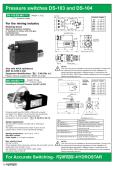 Pressure switches DS-103 and DS-104