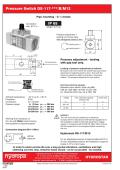 Hydropa-PRESSURE SWITCHES  Catalogue DS-117 B M12