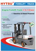 1.5-1.8 Ton Engine Powered Forklift