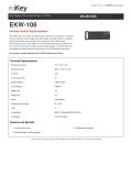 IKEY Industrial Peripherals-EKW-108 Wireless Flexible Sealed Keyboard