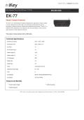 IKEY Industrial Peripherals-EK-77 Sealed, Compact Keyboard