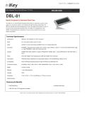 IKEY Industrial Peripherals-DBL-81-1 Backlit Keyboard in Stainless Steel Case
