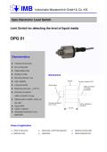 Opto Electronic Level Switch OPG01 made of stainless steel
