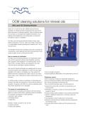 OCM cleaning solutions for mineral oils  Alfa Laval Oil Cleaning Module