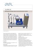 CLARA - CLARA 20 - Multipurpose centrifuge module for food and fermentation industries