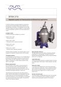 BTAX Series - Separation system for Pharmaceutical and Biotechnical applications