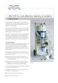 Alfie 500 for cost-effective cleaning of coolants    Separator system