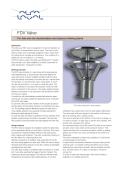 FDV Valve  For fats and oils deodorization and physical refining plants