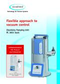 Flexible approach to  vacuum control Chemistry Pumping Unit  PC 3001 basic