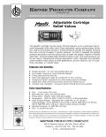 KEPNER-Adjustable Cartridge Relief Valves