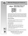 KEPNER-Split Flange Check and Relief/Check Valves