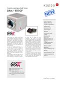 Caméra 5 mégapixels Kappa avec interface GigE Vision