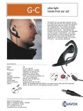 Savox-SAVOX® G-C ultra-light hands-free ear set