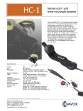 Savox-SAVOX® HC-1 helmet-com® unit bone-mic/single speaker