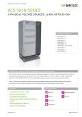 ACS 503N SERIES 3-PHASE AC VOLTAGE SOURCES, 16 KVA UP TO 90 KVA