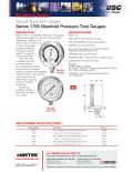 Series 1785 Manifold Pressure Test Gauges