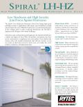 Rytec-Spiral LH-HZ : High performance low headroom Hurricane Zone door