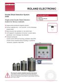 ROLAND ELECTRONIC-A100  Double Blank Detection in Sheet Metal Processing