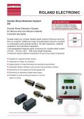 ROLAND ELECTRONIC-I20 Double Sheet Detector for all metals with non-contacting sensors