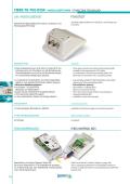 OSI Fiber-Optics-FO-OUTLET standard angled outlet for on-wall, flush and skirting-duct mounting