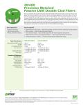 20/400 Precision Matched Passive LMA Double Clad Fibers