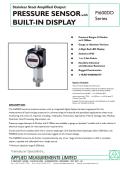 Applied Measurements-Stainless Steel Amplified Output PRESSURE SENSOR with BUILT-IN DISPLAY Pi600DD Series