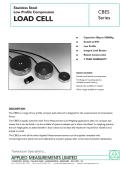 Applied Measurements-Stainless Steel Low Profile Compression LOAD CELL CBES Series