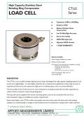 Applied Measurements-High Capacity Stainless Steel Bending Ring Compression LOAD CELL CTUS Series