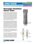 Marsh Bellofram-KING-GAGE® Model 6563 Downpipe Backflow Check Valve Pipe Purge System