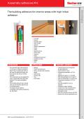 Assembly adhesive MK The building adhesive for interior areas with high initial adhesion
