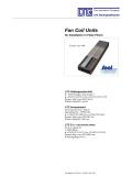 Fan Coil Units for Installation in False Floors